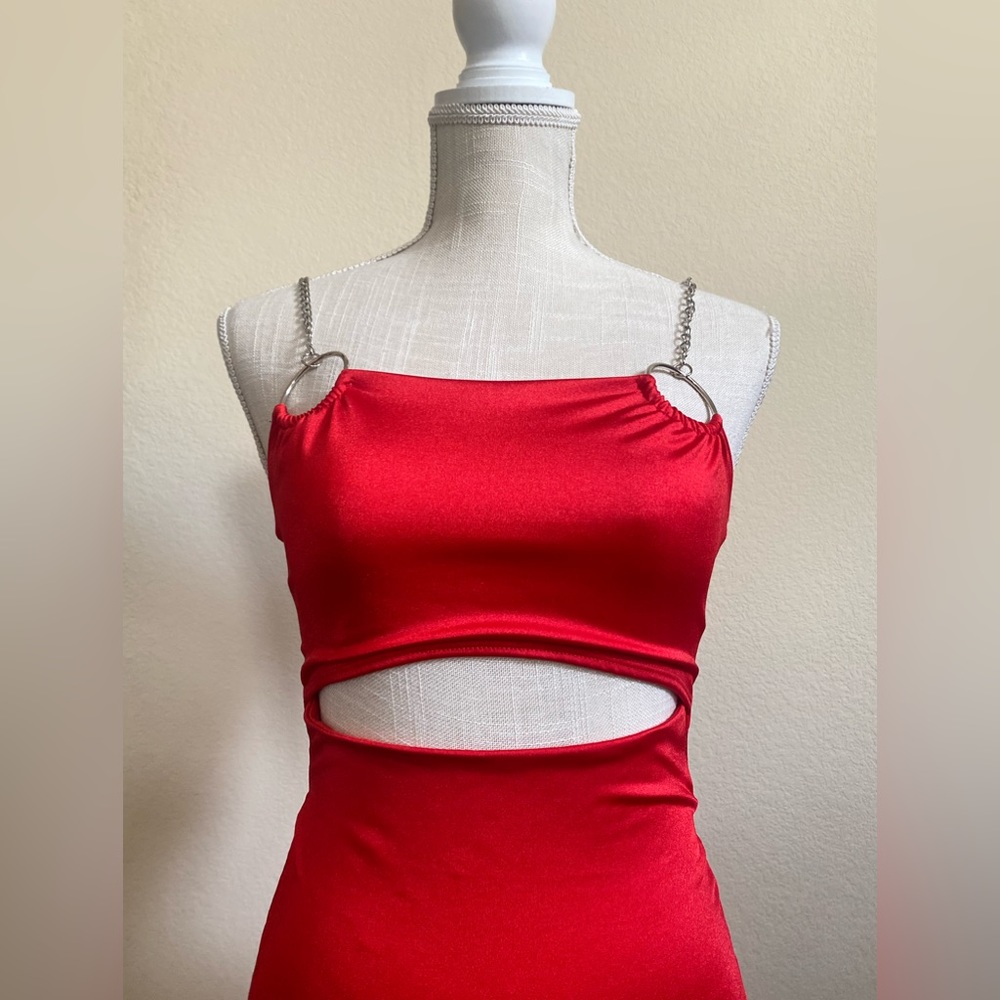 Fashion Nova Red Bodycon Mini Dress